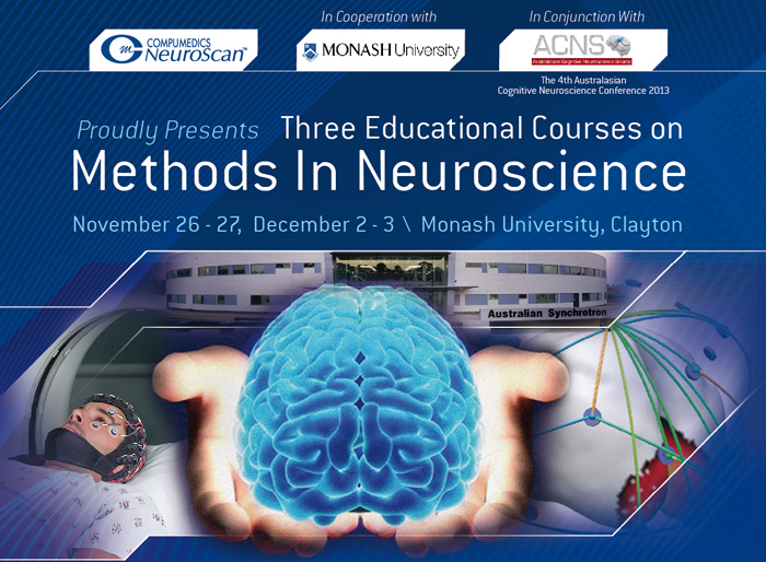 Compumedics and Monash Biomedical Imaging (MBI) are hosting a series of courses around “Methods in Neuroscience”